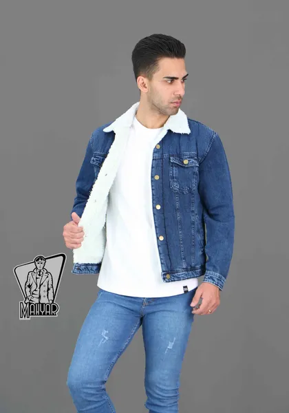 کاپشن جین آبی تیره DENIM