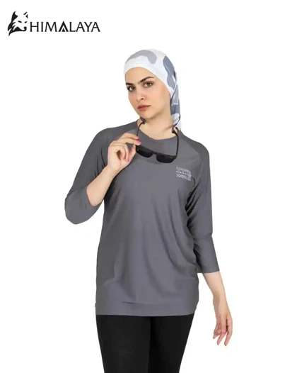 تیشرت ورزشی آستین سه ربع زنانه CW35 هیمالیا