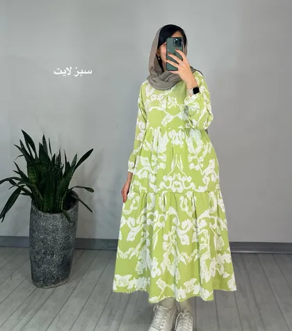 پیراهن مانتویی عطرین