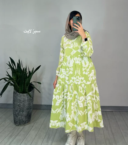 پیراهن مانتویی عطرین(ایراد دار)