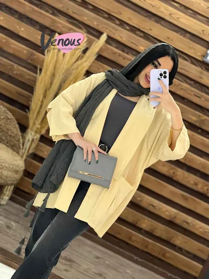 مانتو یقه آرشال پشت پیله