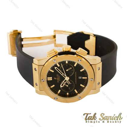 ساعت هابلوت مردانه طلایی سه موتوره Hublot-4156-G