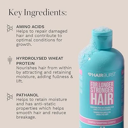 ست شامپو و نرم کننده هیربرست اصل HAIRBUST Hair Growth حجم 350 میل