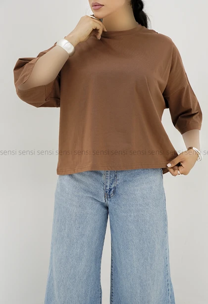 تیشرت باکسی ساده رنگی کد1005948