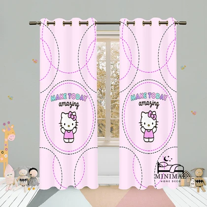 پرده کودک طرح کیتی مدل W5148