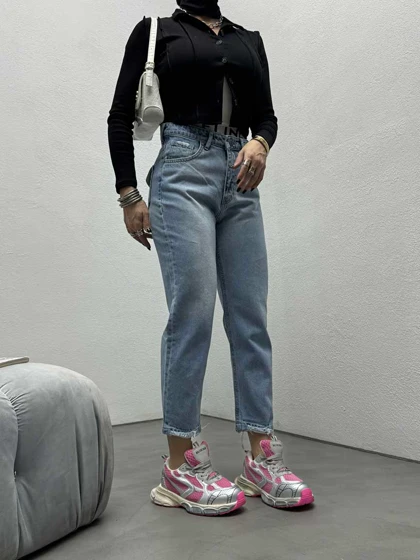 شلوار مام ساده