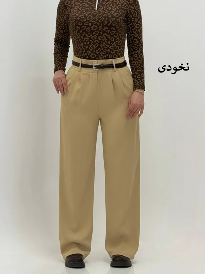 3816-شلوار کرپ واید کد 330 (ایراددار)