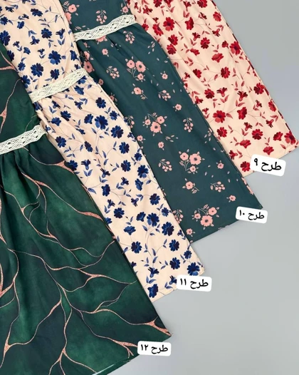 پیراهن چین‌دار نوار دوزی کد 4701