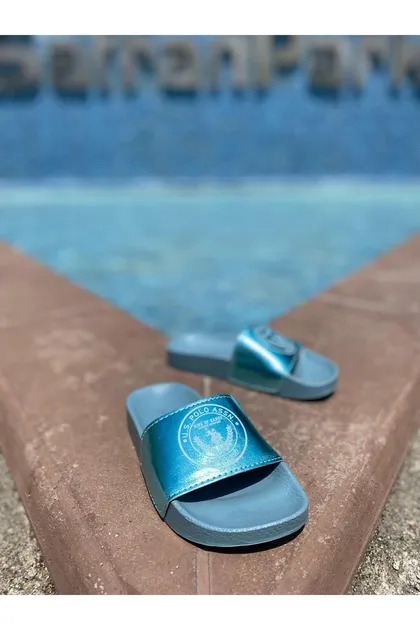 پایه. دمپایی ساحلی POLO KIDS MIDDLEBETIC SPORTS 686827 4FX BLUE RAZZE