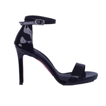 کفش پاشنه‌بلند مدل لودشکا مشکی ورنی کد 1763