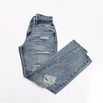 شلوار جین مام فیت 1008337