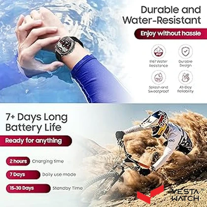 ساعت مچی هوشمند سوئیس میلیتاری SWISS MILITARY مدل SM-WCH-DOM7-GUNF-BLKS