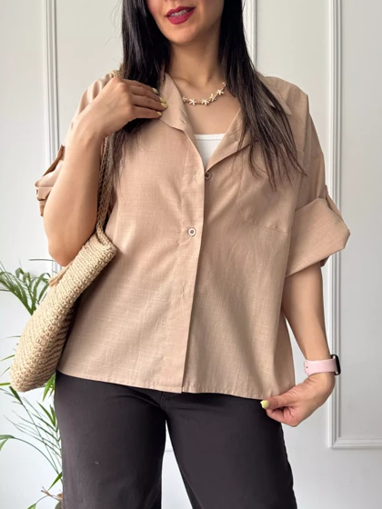 مانتو شومیزی باکسی سایه