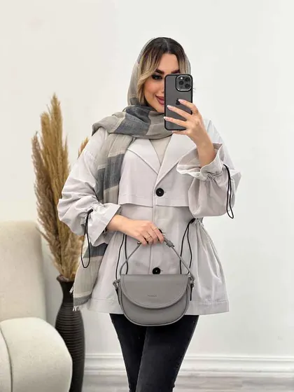مانتو لینن ژیله دار دلوین