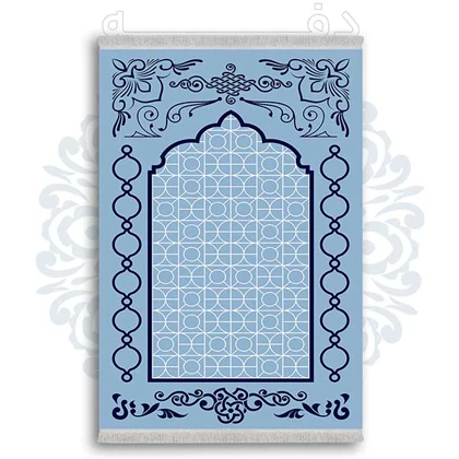 فرشینه از جنس پارچه هازان مخمل ترک طرح سجاده برند دفه کد DSJ 30