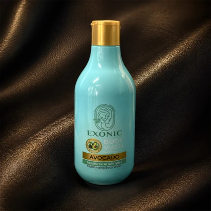 شامپو بدن آووکادو اکسونیک مدل Moisturizing مناسب انواع پوست