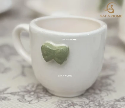 سرویس صبحانه خوری دوژان طرح پاپیون سبز 25 پارچه