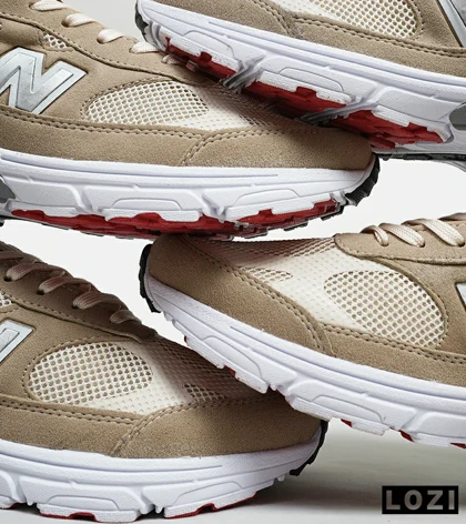 کفش کتانی بزرگ پا قهوه ای طوسی NEW BALANCE 993