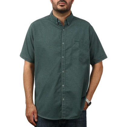 پیراهن آستین کوتاه لینن مردانه مدل 6215937