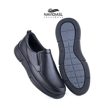 کفش مردانه چرم طبی اداری و روزانه کد 7060025