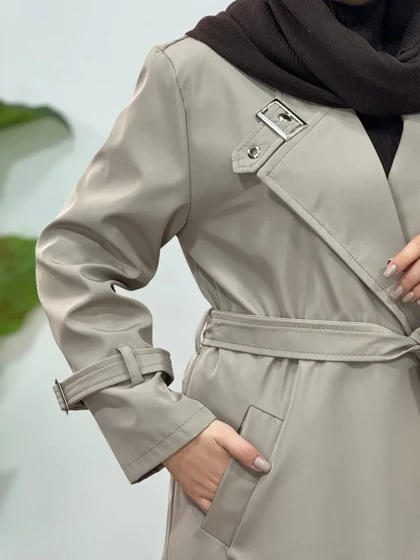 ترنچ کت آستردار ضد آب پانیذ