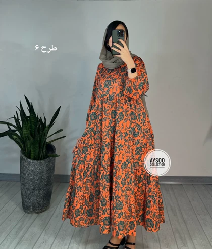 پیراهن طرحدار مزونی54