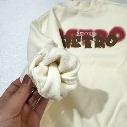 بلوز بچه گانه وارداتی RETRO شیری رنگ