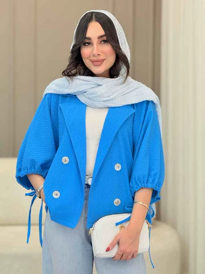 مانتو پانچ آستین بند نیلیا