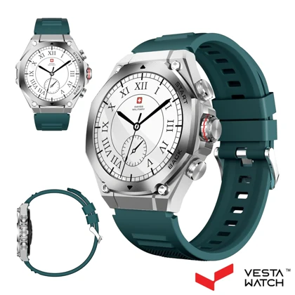 ساعت مچی هوشمند سوئیس میلیتاری SWISS MILITARY مدل SM-WCH-DOM6-SILF-GRNSS