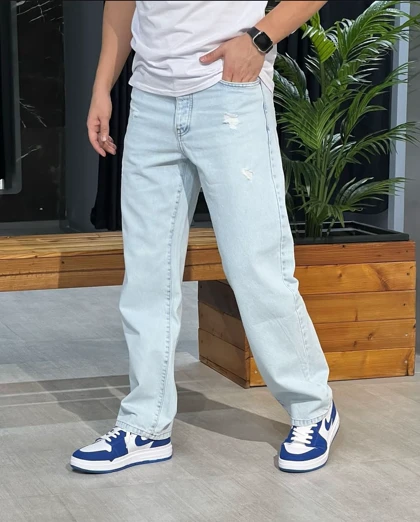 شلوار بگ یخی برفی مردانه با بلندی 110 سانتی متر