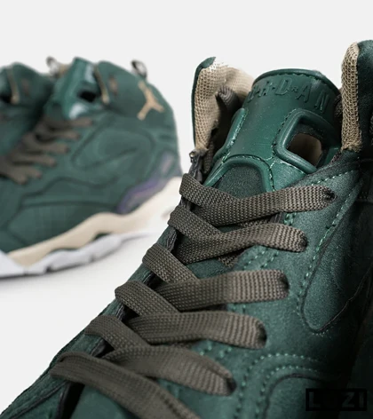 کفش کتانی ساق‌دار مردانه سبز یشمی Nike air jordan 5 v02