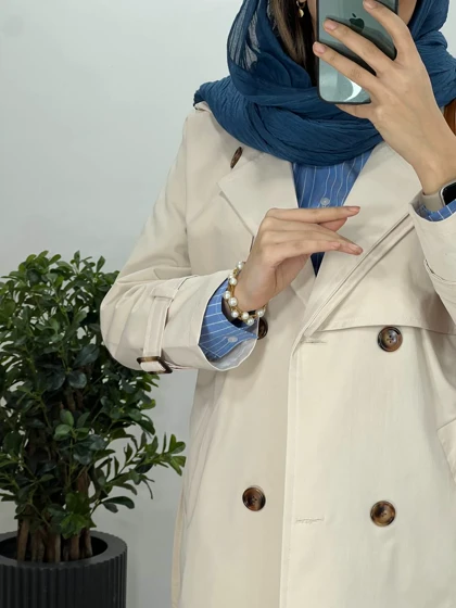 بارانی آستردار بهدخت با ارسال رایگان