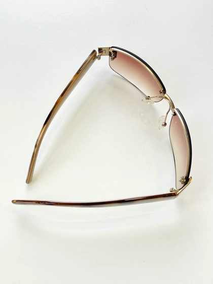 عینک مستطیلی دسته پلنگی