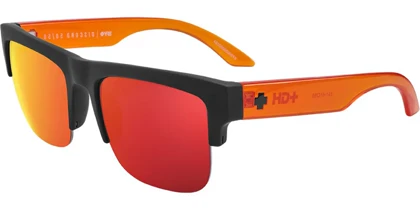 عینک آفتابی اسپای SPY Discord 5050 Soft Matte Black Translucent Orange