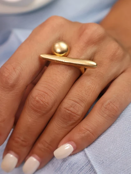 انگشتر زنانه نقطه خط ورشو(عثمانی) کد R4106