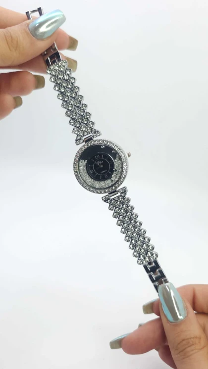 ساعت مچی زنانه مجلسی Dios نگین‌دار با موتور کوارتز