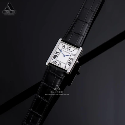 ساعت کارتیه تانک سولو بند چرمی Cartier Tank Solo 9908G