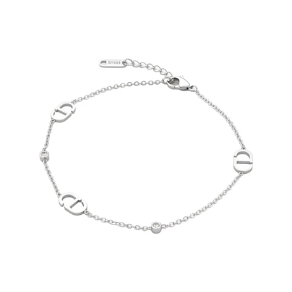 دستبند زنجیری حرف D