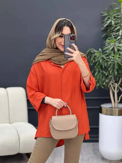 مانتو دکمه مخفی بغل چاک
