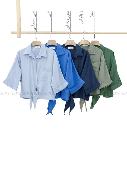 شومیز گره‌ای nrکد1002599