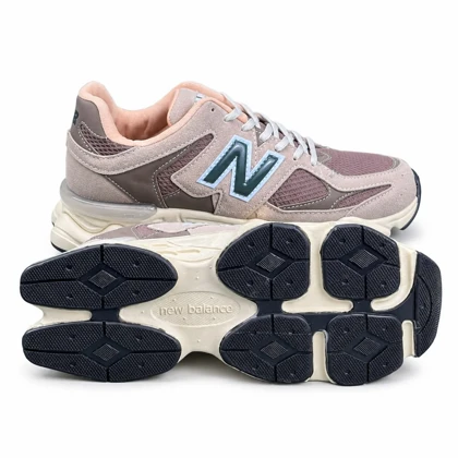 کفش کتانی بزرگ پا مدل نیوبالانس 9060 کرم قهوه ای New Balance 9060