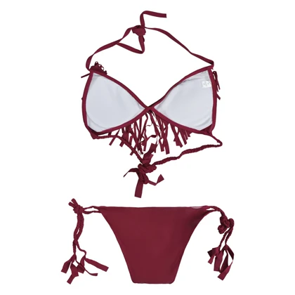 ست بیکینی زنانه مدل 4B0188 زرشکی