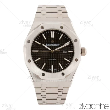 ساعت اودمار پیگه (AP) مردانه سیلور صفحه مشکی 103597