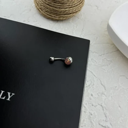 پیرسینگ ناف زنانه طرح اکلیلی