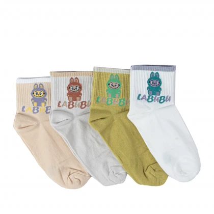 جوراب نیم ساق طرحدار زنانه مدل wo3662