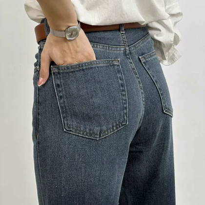 شلوار جین نیم بگ 1007270