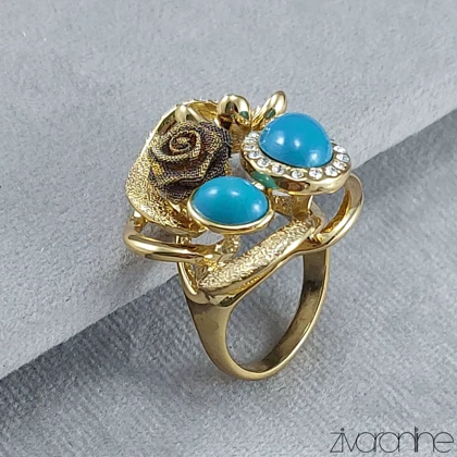 انگشتر زنانه مجلسی وینویز طرح فیروزه 30120