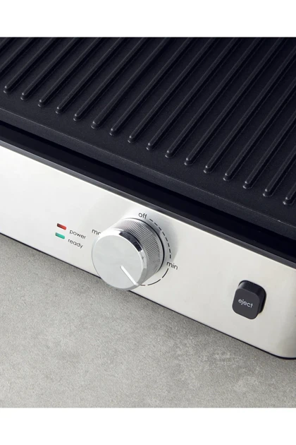 گریل و ساندویچ‌ساز English Home مدل TMK 5030 استیل ضدزنگ - زرشکی