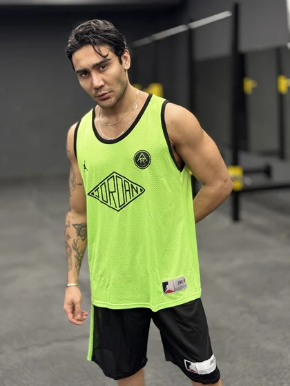 ست بسکتبالی جردن (Jordan Diamond) پارچه فلامنت طرح آجری (8 رنگ)