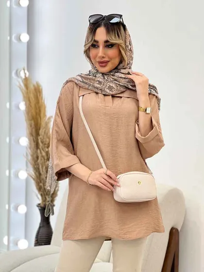 مانتو جلو بسته یقه دار